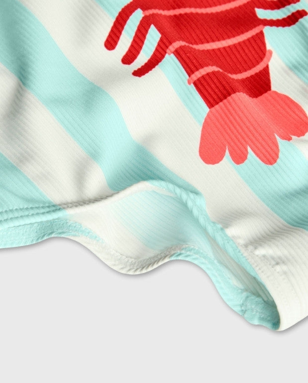 Vestido de Baño Enterizo Langosta Boboli Detalle