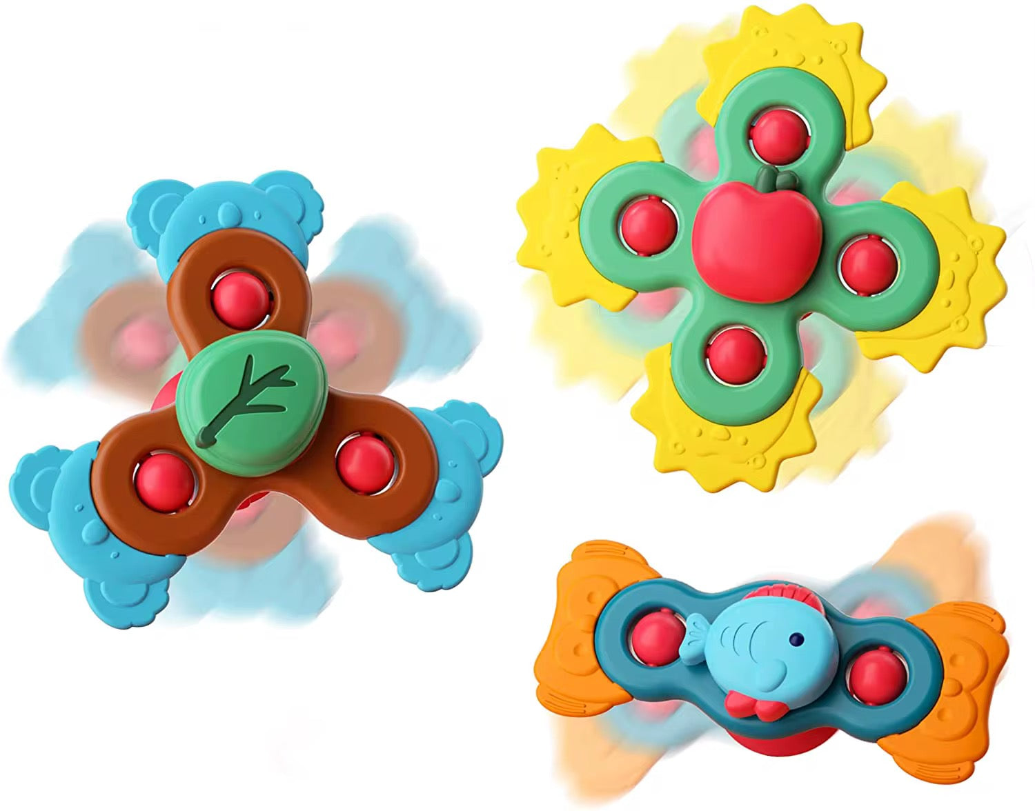 Set 3 Spinner Rasca Encías Animales stilos