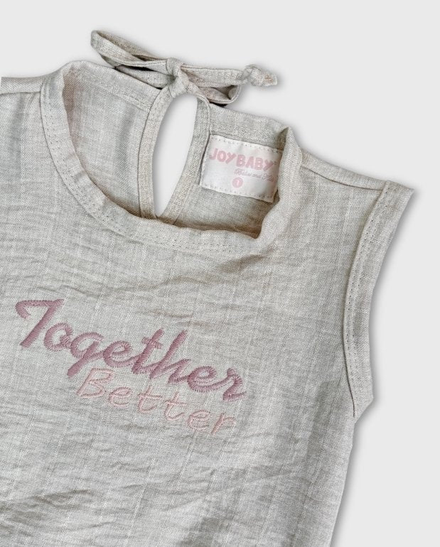 Conjunto Niña Pantalon Together Detalle