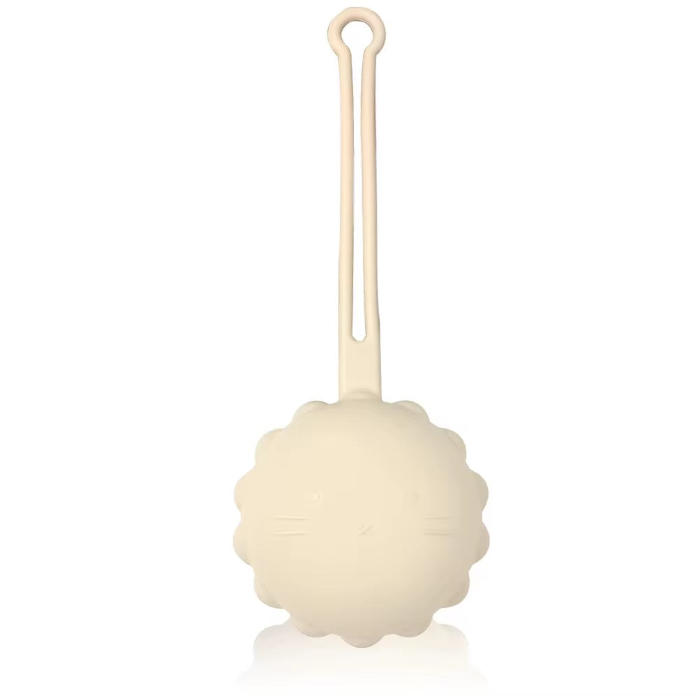 Porta Chupo Silicona León Beige 