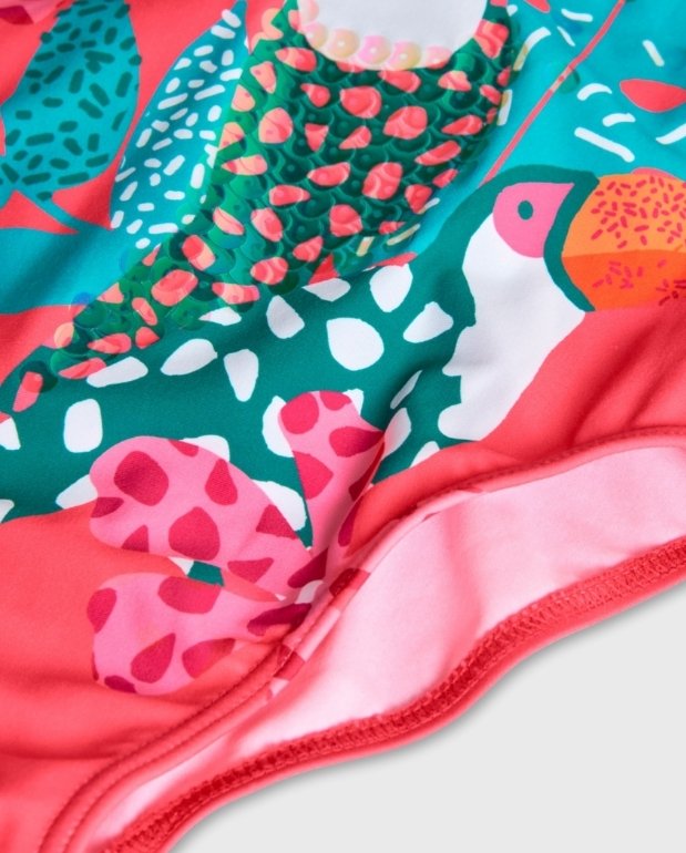 Vestido de Baño Tucan Fucsia Boboli Textura