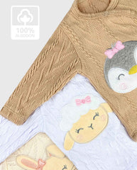 Semanario 100% Algodón y Tejido Animales Niña Detalle