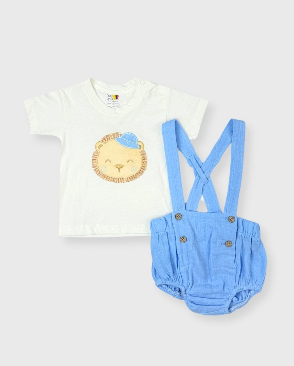 Body Detalle Bordado León Azul