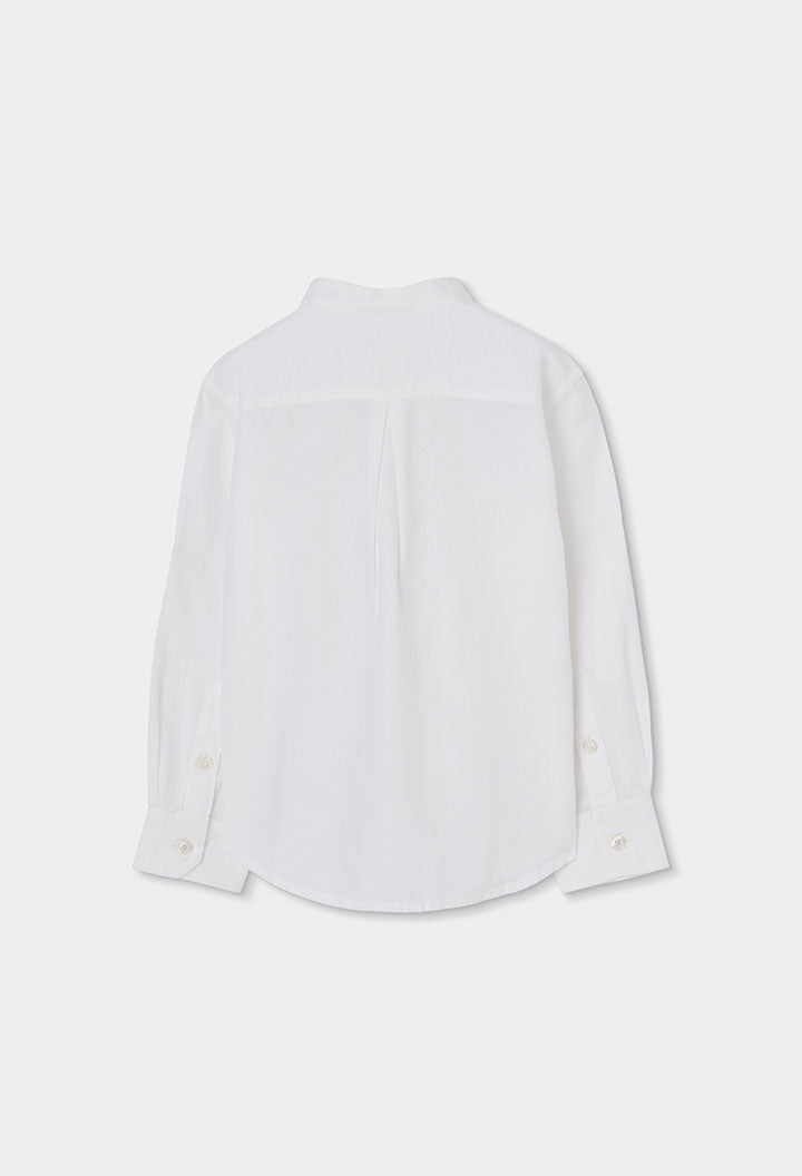 Camisa Clásica Manga Larga Blanco Boboli 