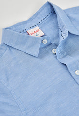 Camisdetallea Manga Larga Azul Boboli 