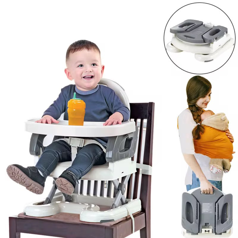 Silla Comedor Portátil Booster Mastela Gris Uso
