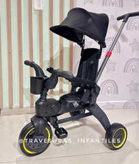 Triciclo Para Bebé Plegable Children's Negro Paseador