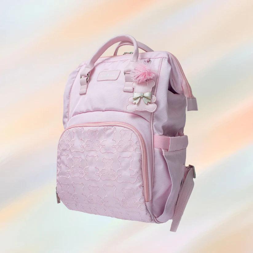 Pañalera Morral Bordado Osos Baby Luna