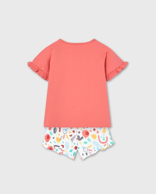 Conjunto Multiusos Short Salmon Boboli Detalle