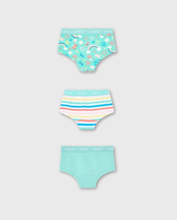 Set 3 Pantys Arcoiris Boboli Corazon