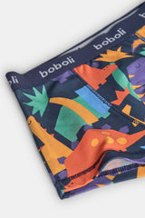 Set 3 Boxer Estampado Niño Dinosaurios Azul Boboli