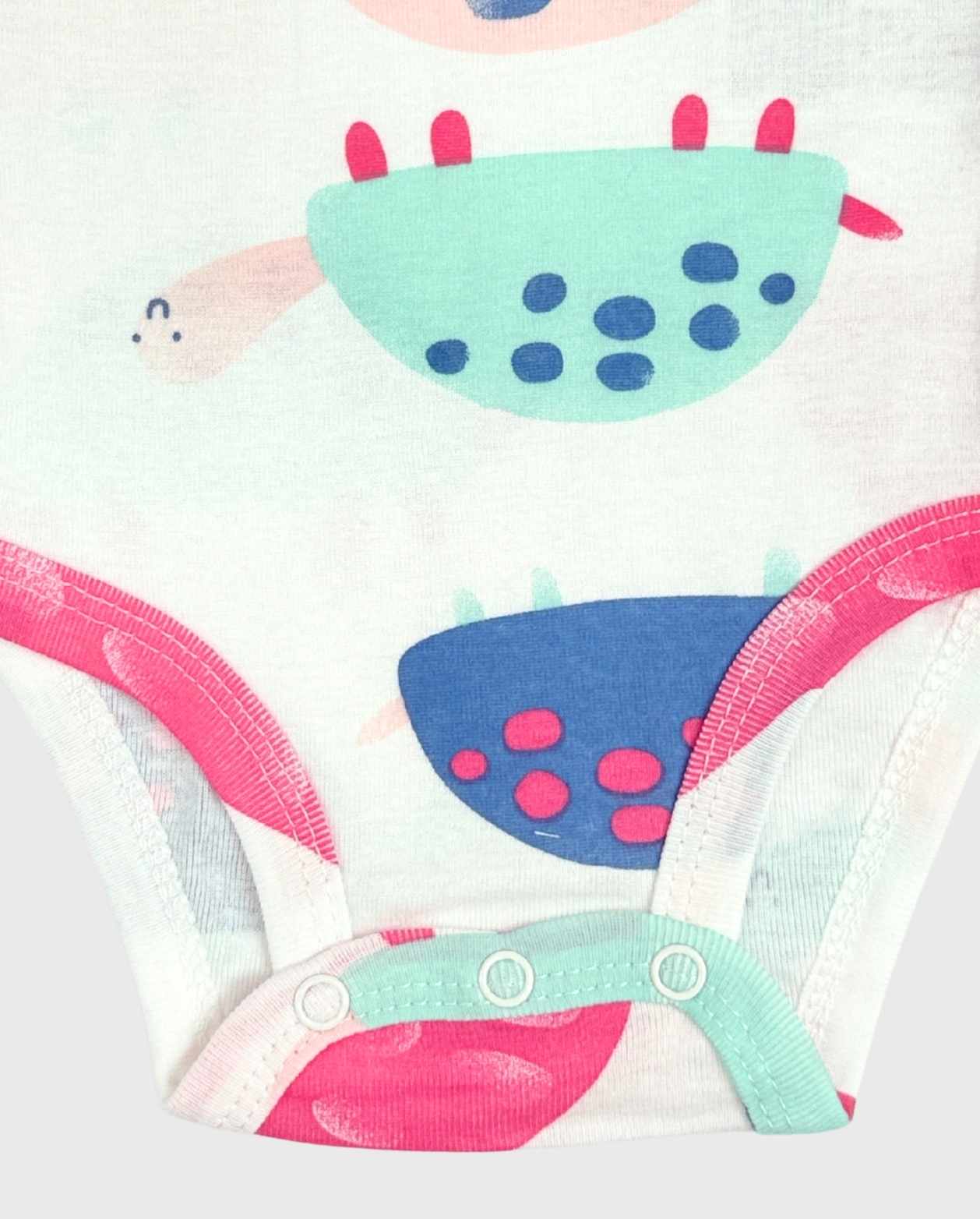 Set 5 Bodys Estampado Sapito Algodón 