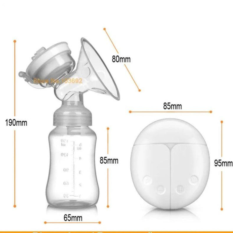Extractor Eléctrico de Leche Materna Doble Blanco Medidas
