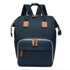 Pañalera Morral Borde Gris Azul