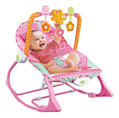 Silla Mecedora Vibradora Musical Caracol Fucsia