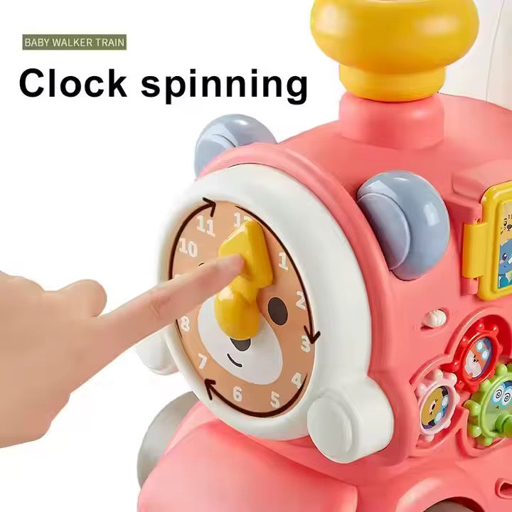 Andadera Multifuncional Tren Baby Rosa Uso