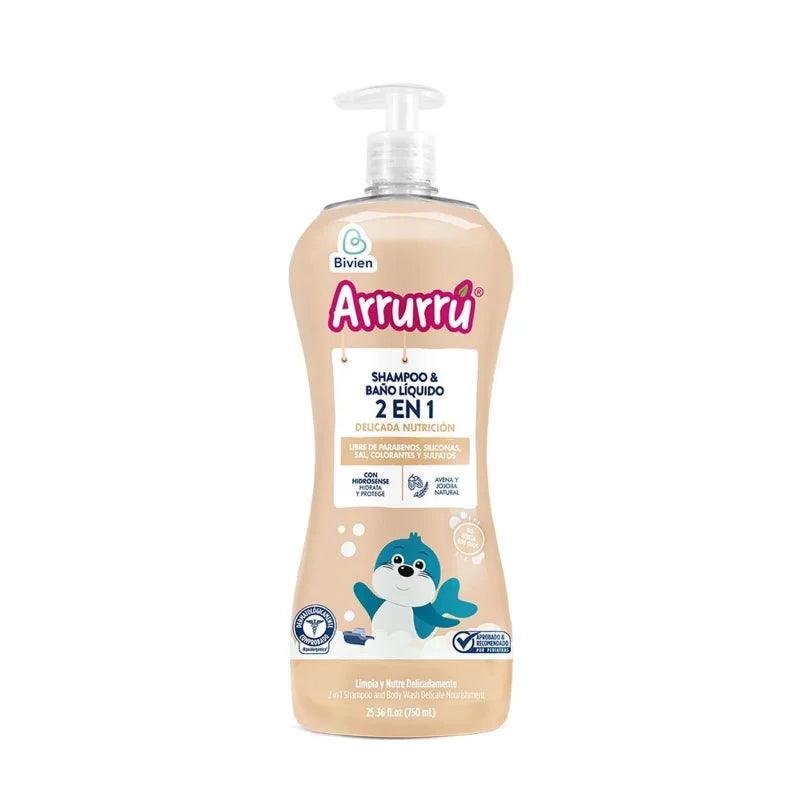 Shampoo y Baño Liquido Delicada Nutrición Arrurú 750ml