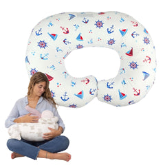 Almohada Para Lactancia Estampado El Bebé Feliz BARCOS