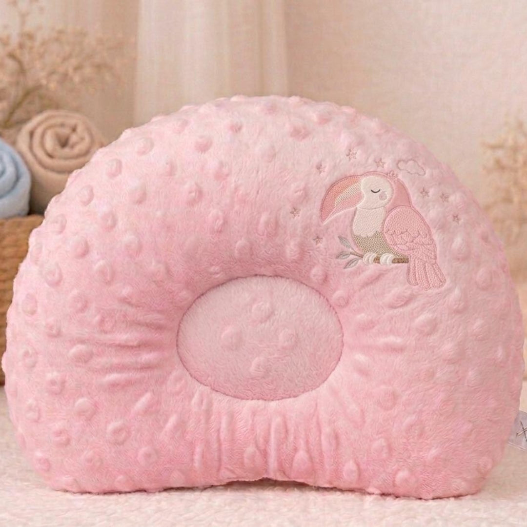 Almohada Para Bebe Bordado Surtido rosa detalle