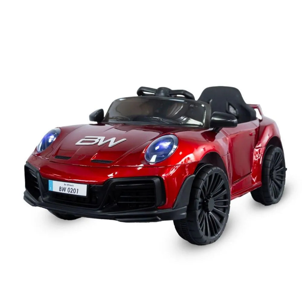 Carro Montable Tipo Porsche 911 Metalizado Rojo 6V