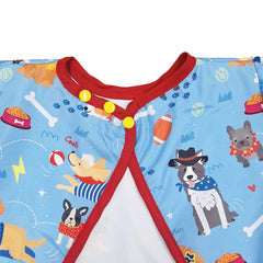 Babero Con Manga Larga Perrito Toby Detalle