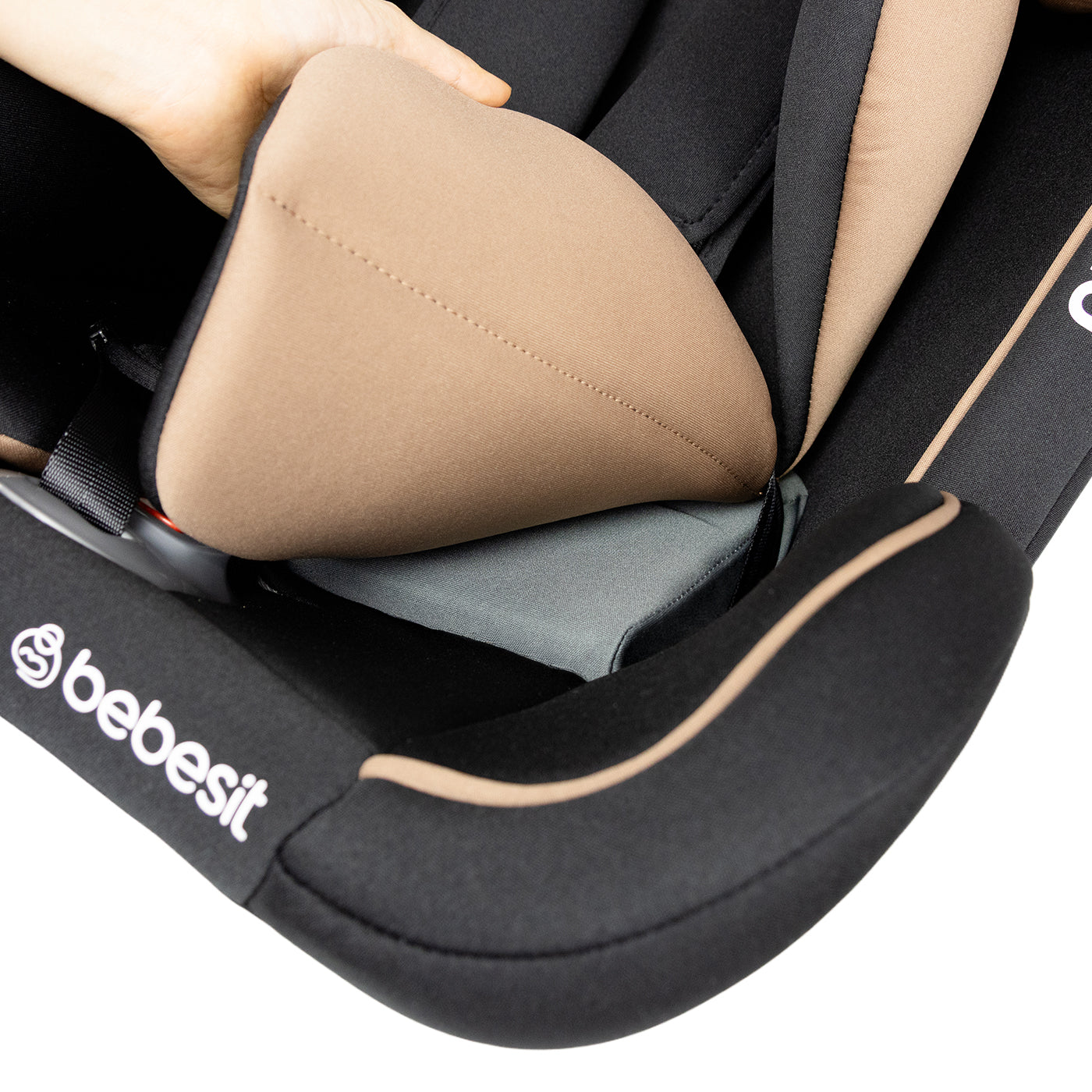 Silla de Carro Grow Isofix Bebesit Beige doble acolchado
