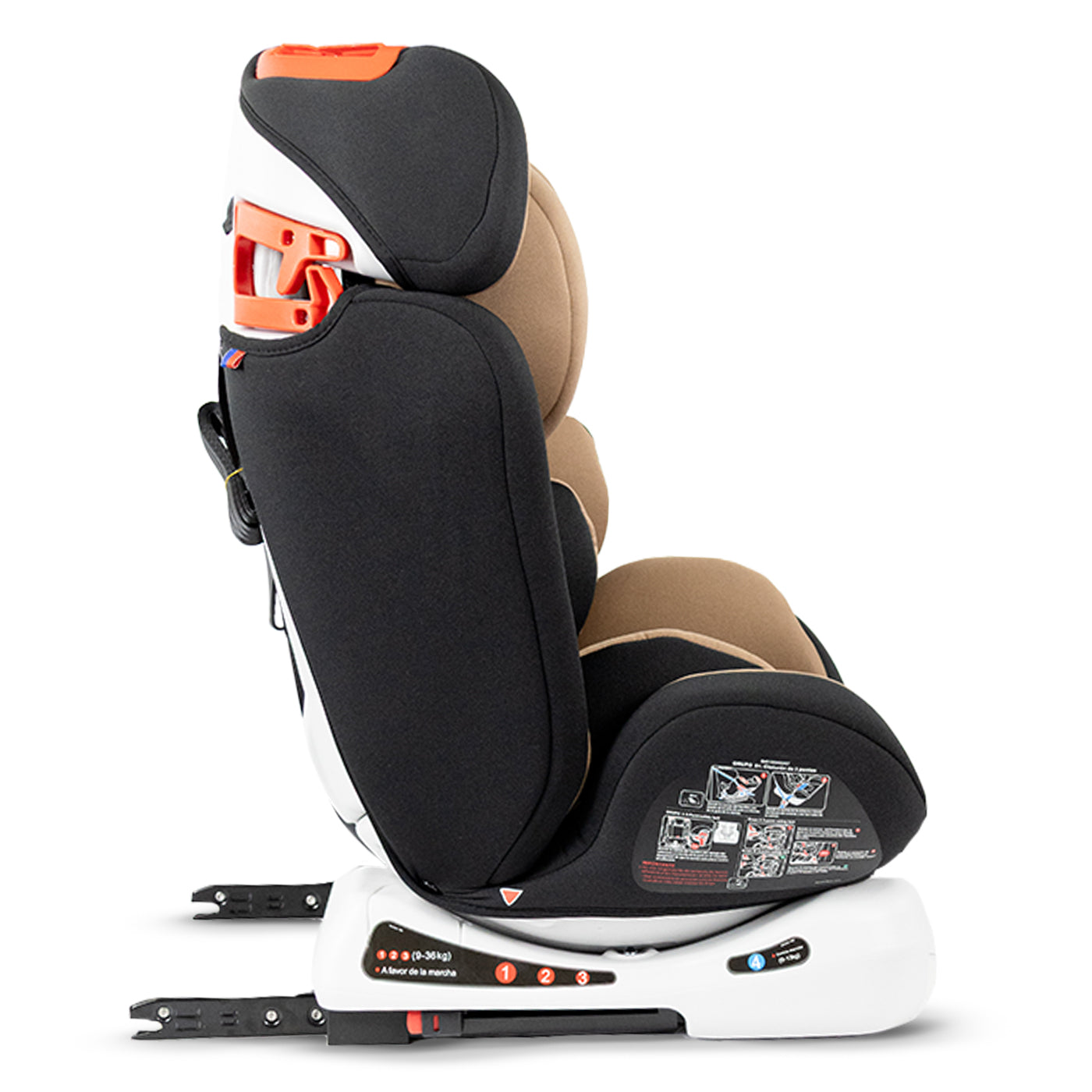 Silla de Carro Grow Isofix Bebesit Beige lateral