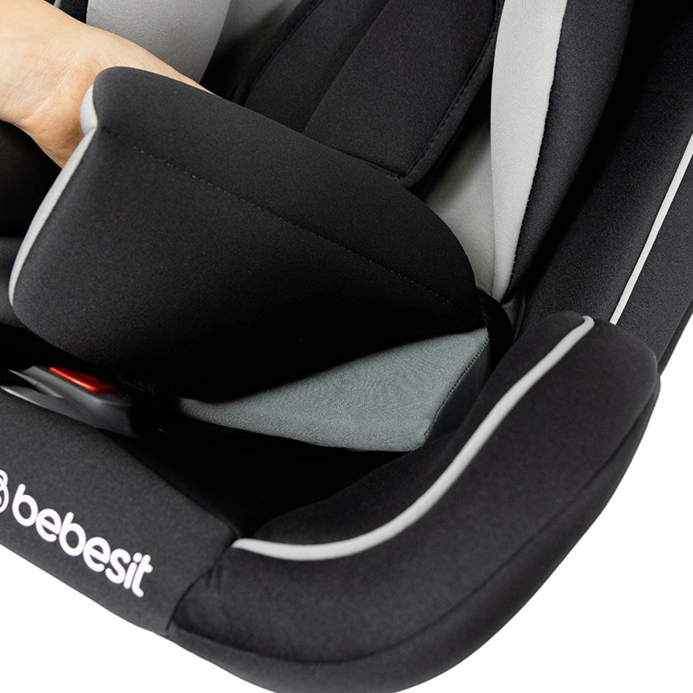 Silla de Carro Grow Isofix Bebesit Gris acolchado