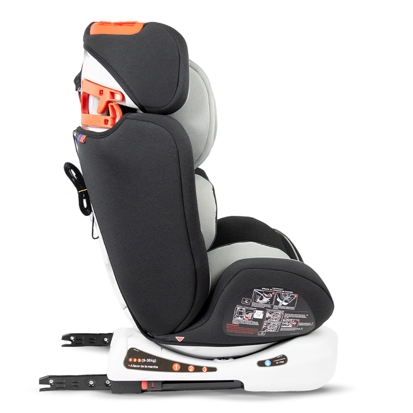 Silla de Carro Grow Isofix Bebesit Gris perfil