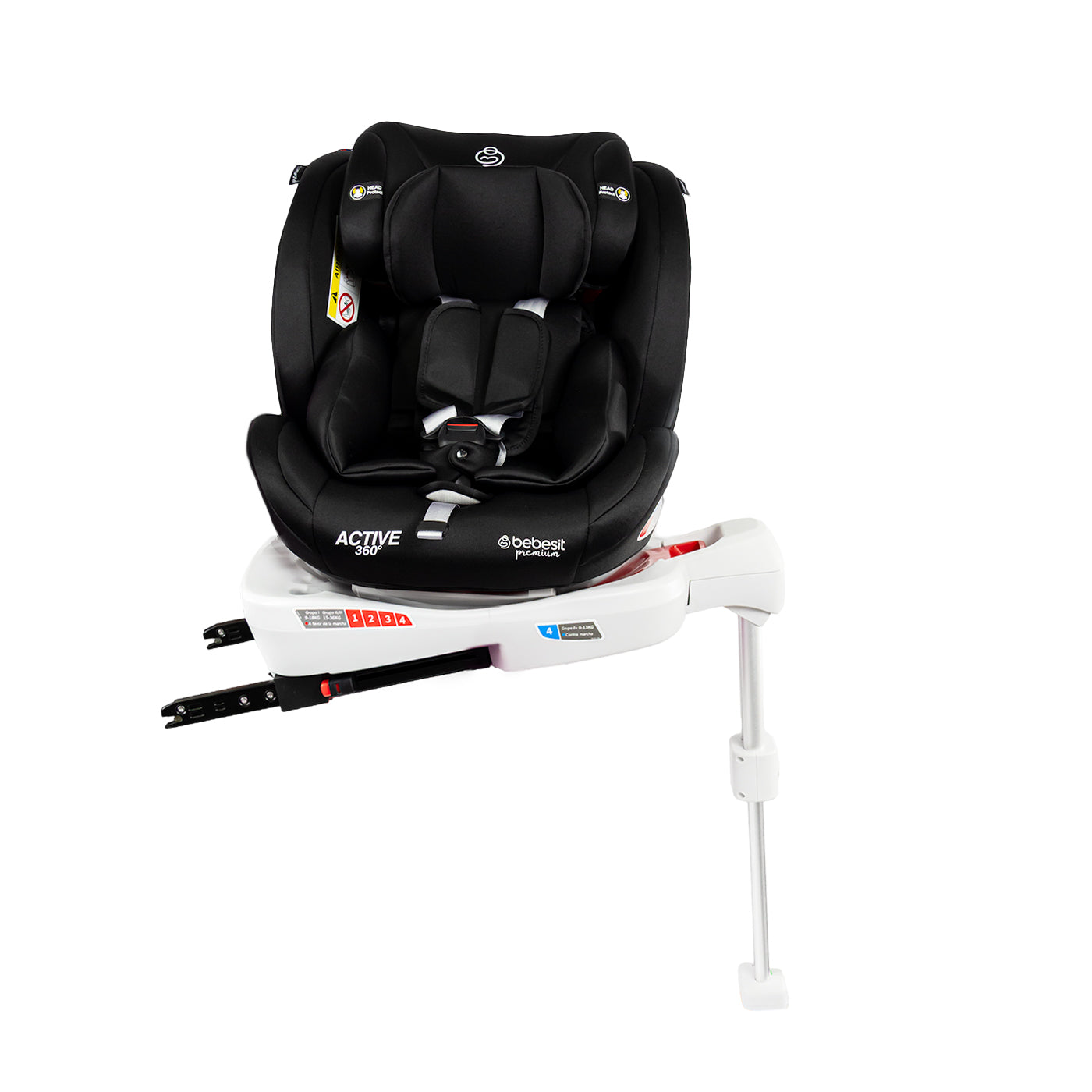 Silla de Carro Active Premium 360 Isofix Bebesit Negro modo