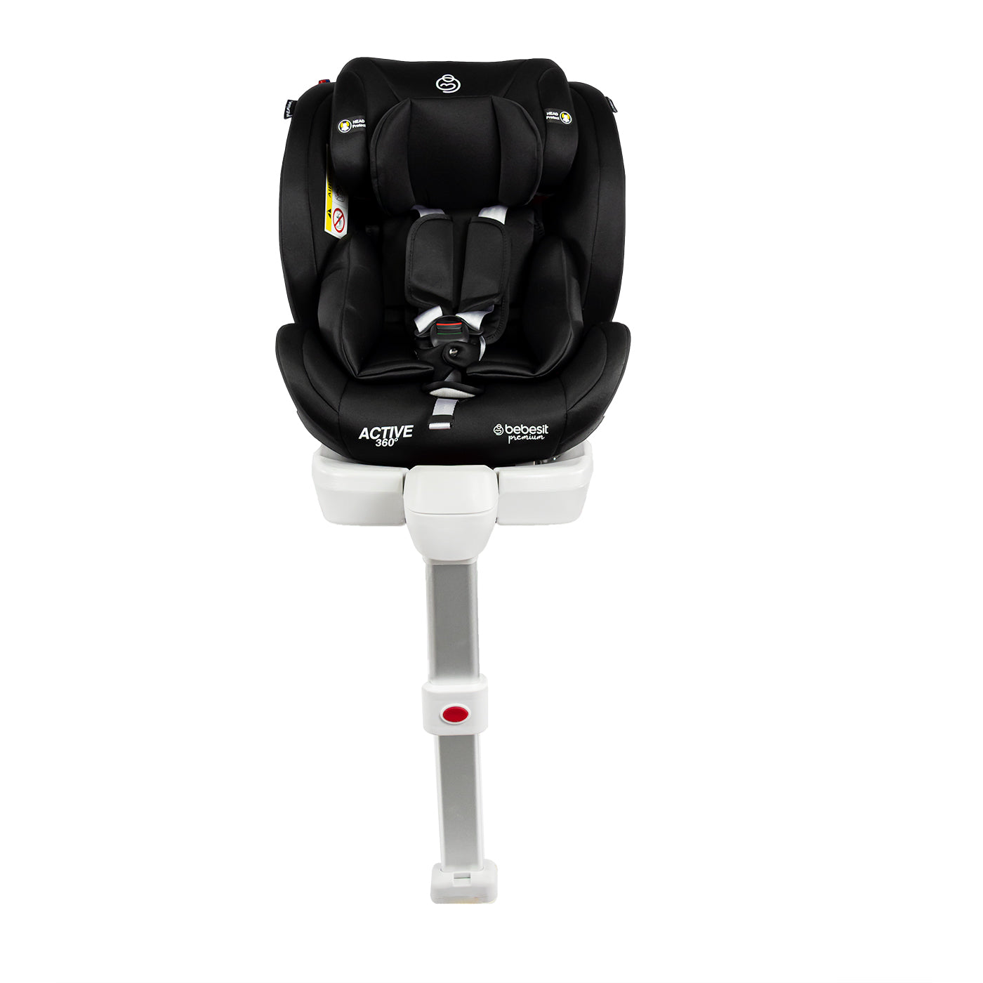 Silla de Carro Active Premium 360 Isofix Bebesit Negro altura