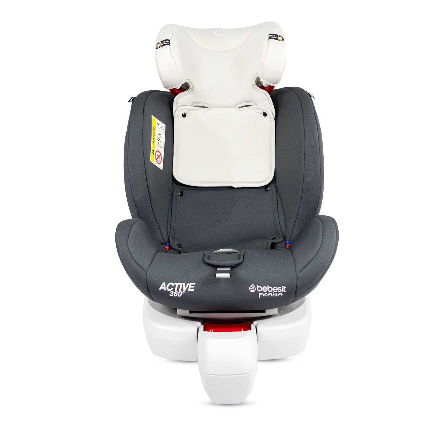 Silla de Carro Active Premium 360 Isofix Bebesit Gris acolchado