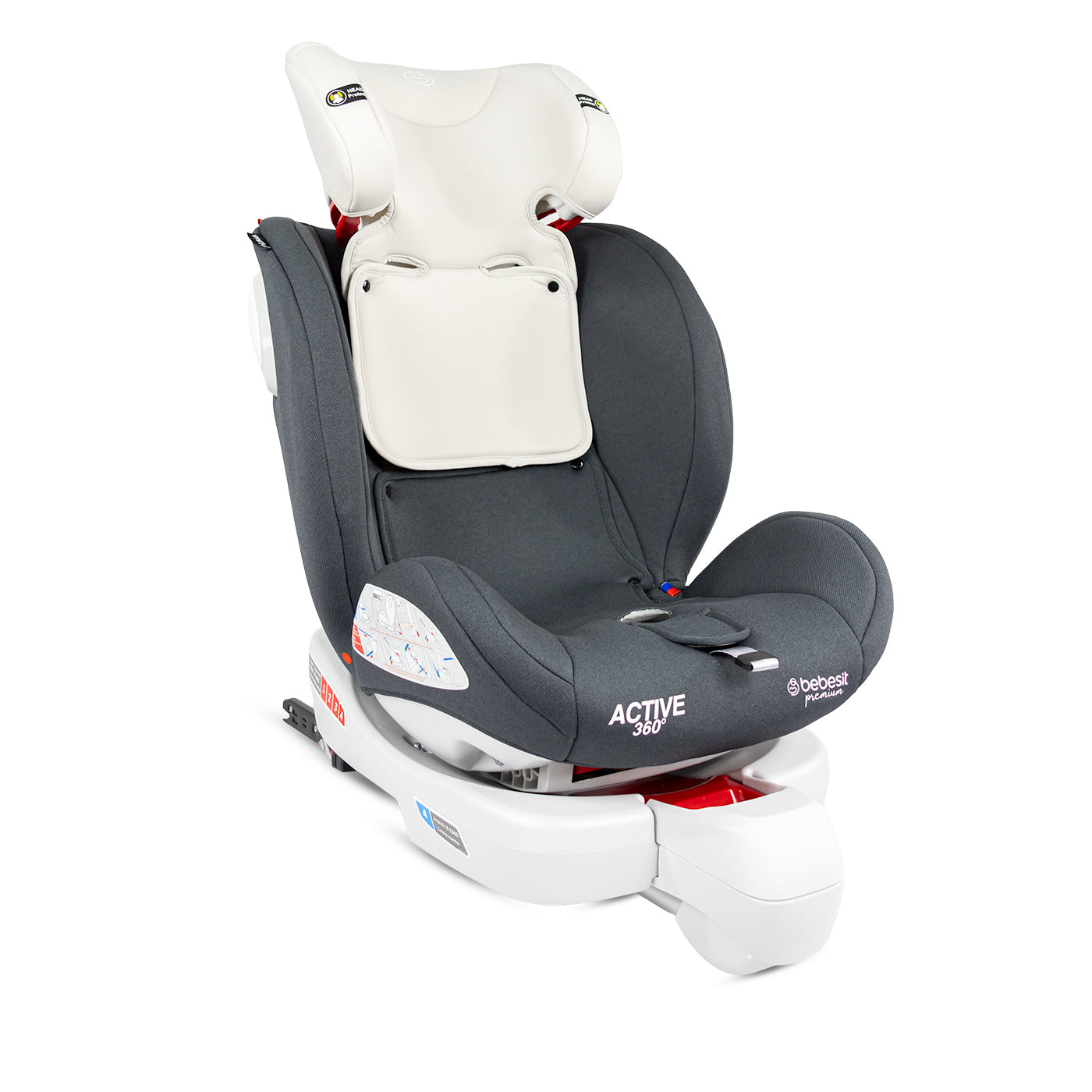 Silla de Carro Active Premium 360 Isofix Bebesit Gris