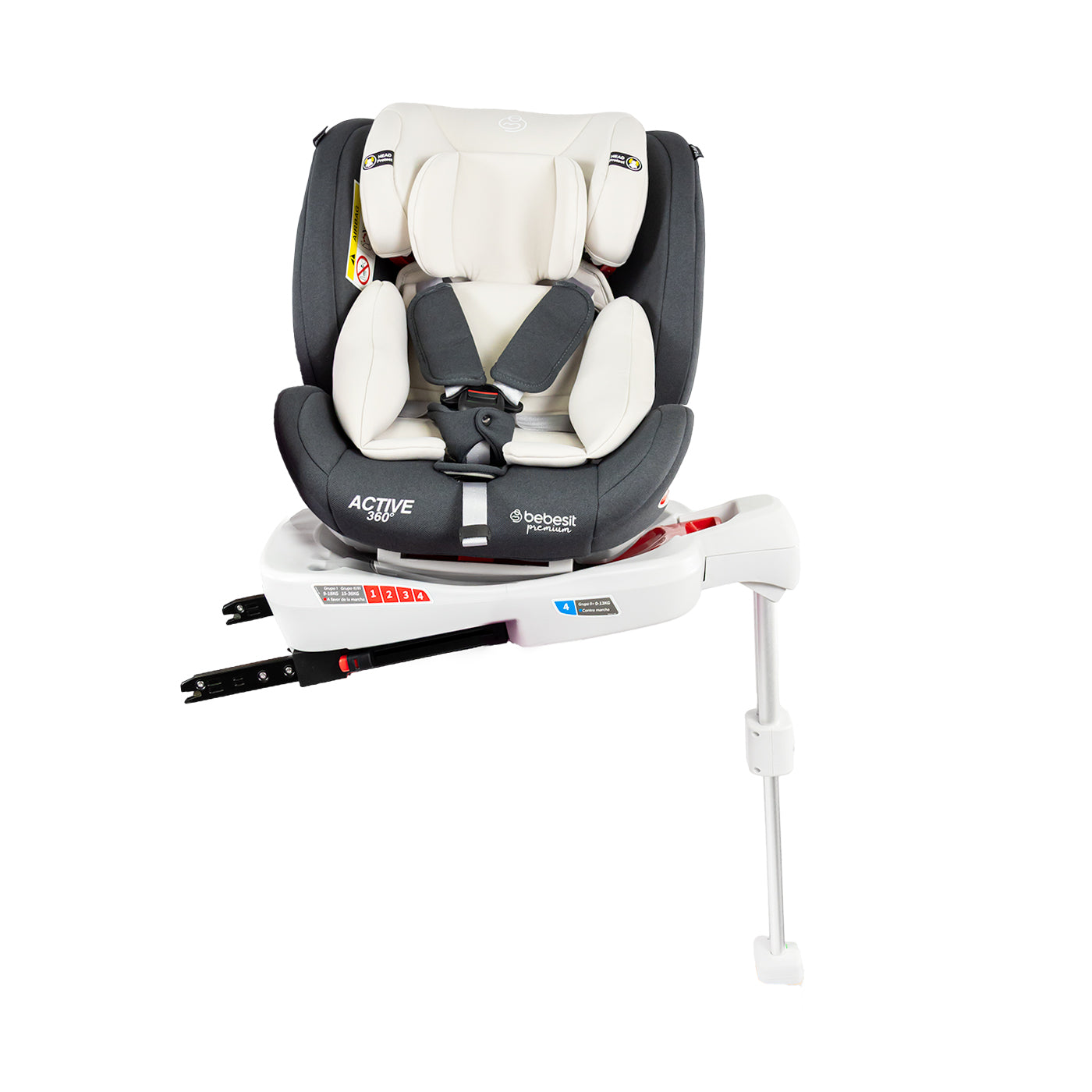 Silla de Carro Active Premium 360 Isofix Bebesit Gris usos