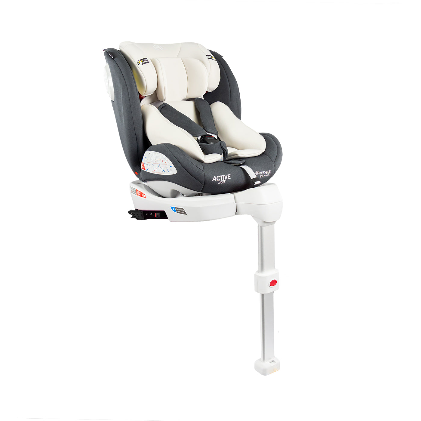 Silla de Carro Active Premium 360 Isofix Bebesit Gris