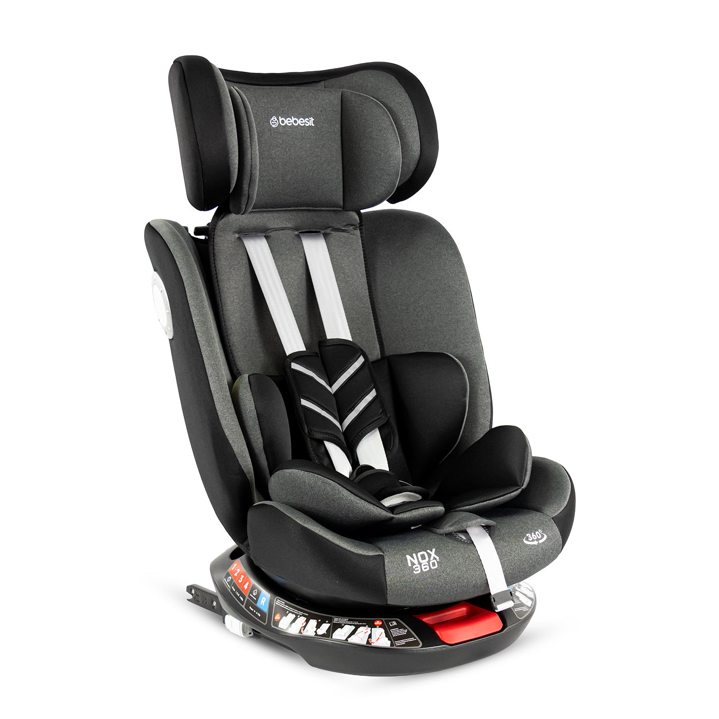 Silla de Carro Nox 360 Isofix Bebesit Negro