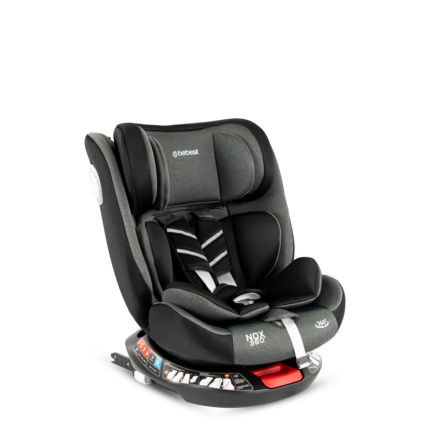 Silla de Carro Nox 360 Isofix Bebesit Negro