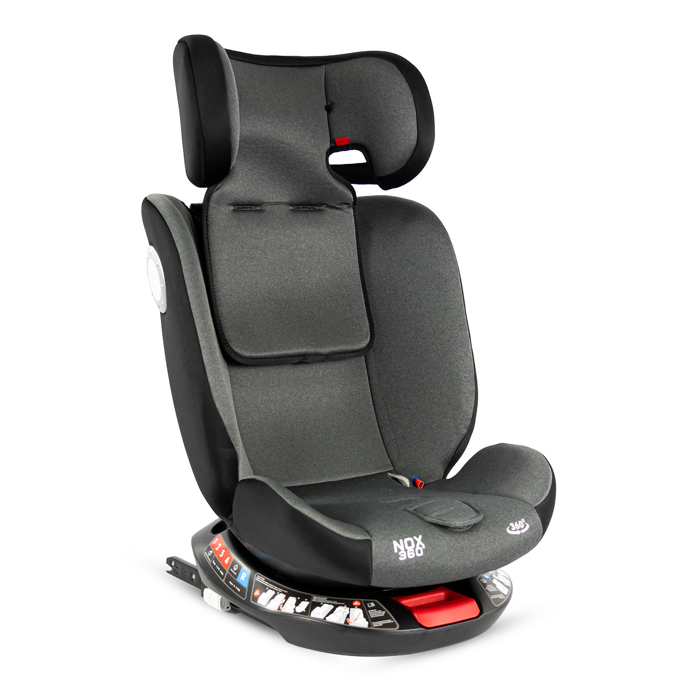 Silla de Carro Nox 360 Isofix Bebesit Negro acolchado