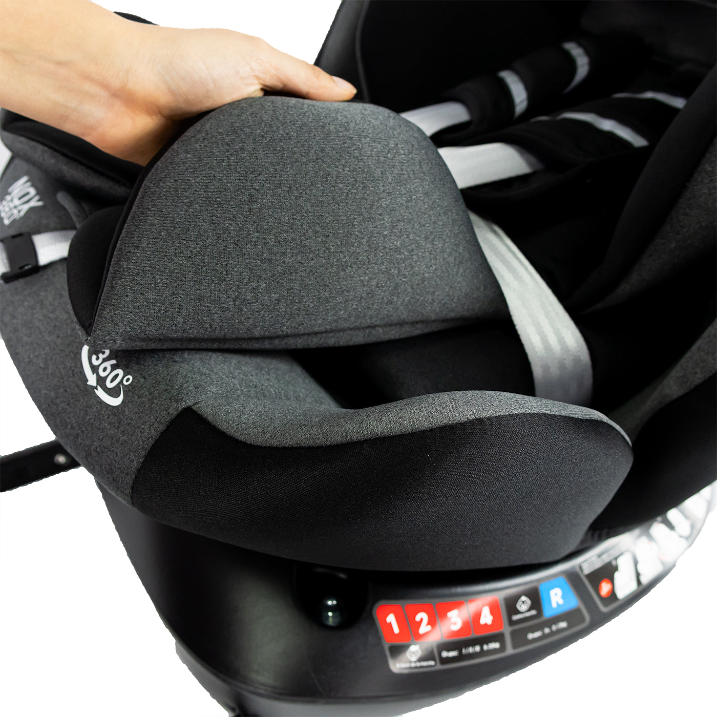 Silla de Carro Nox 360 Isofix Bebesit Negro acolchado