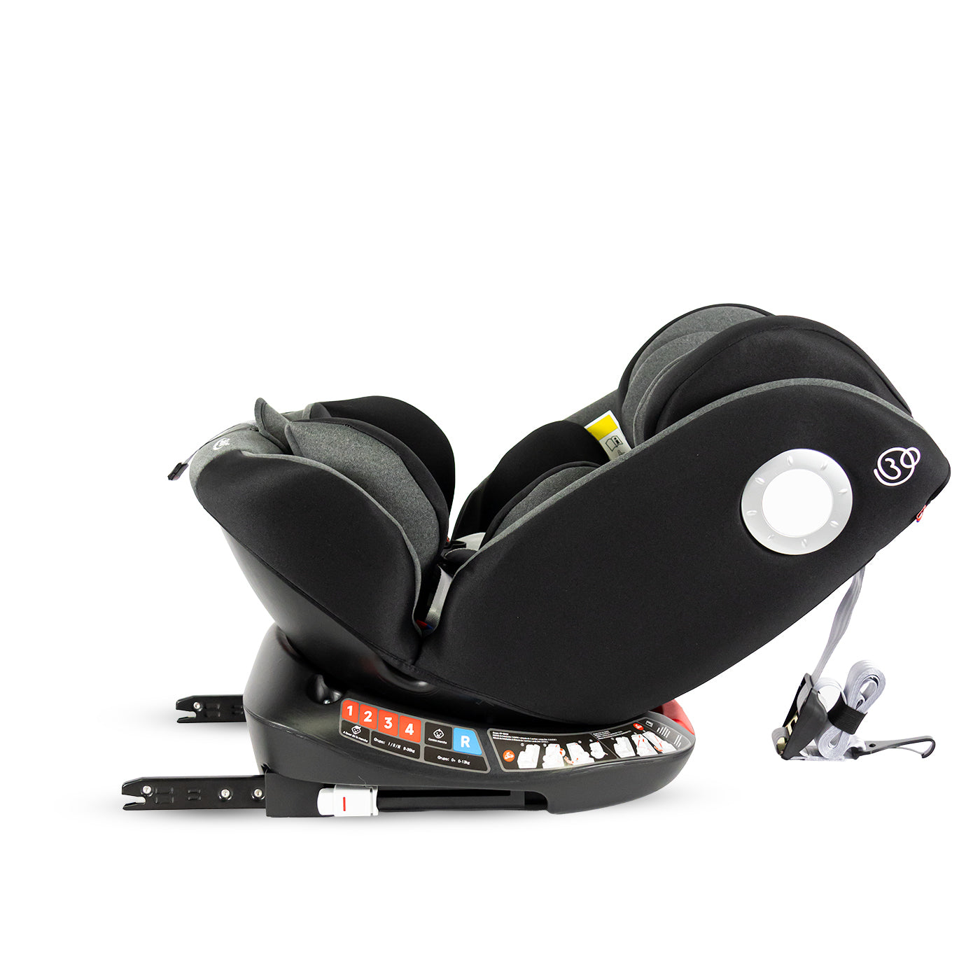 Silla de Carro Nox 360 Isofix Bebesit Negro inclinacion