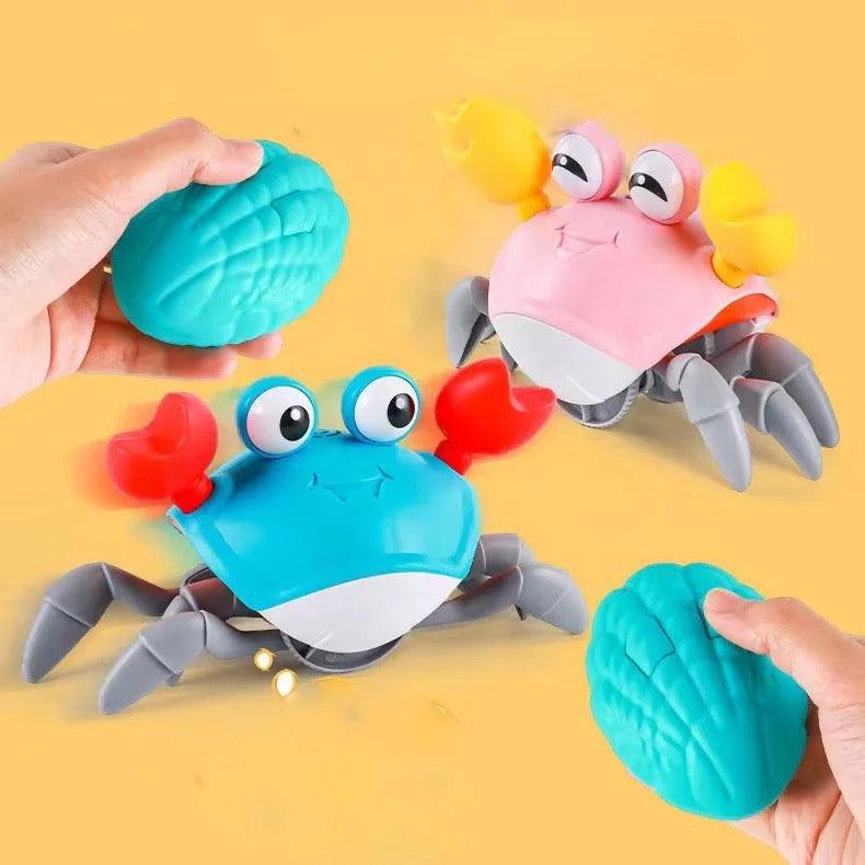 Juguete Didactico Cangrejo Con Control Azul