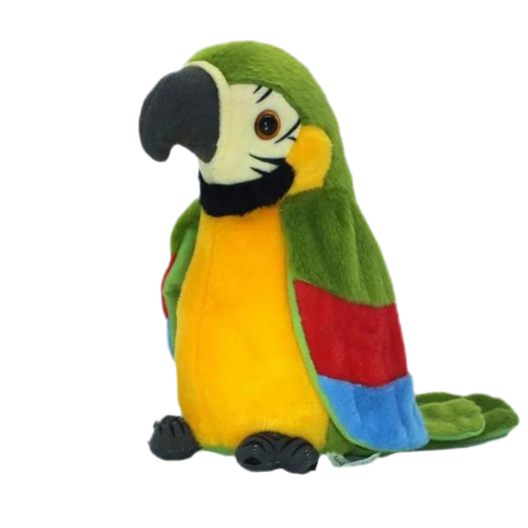 Juguete Loro Bailarin con Repetidor de Voz Verde
