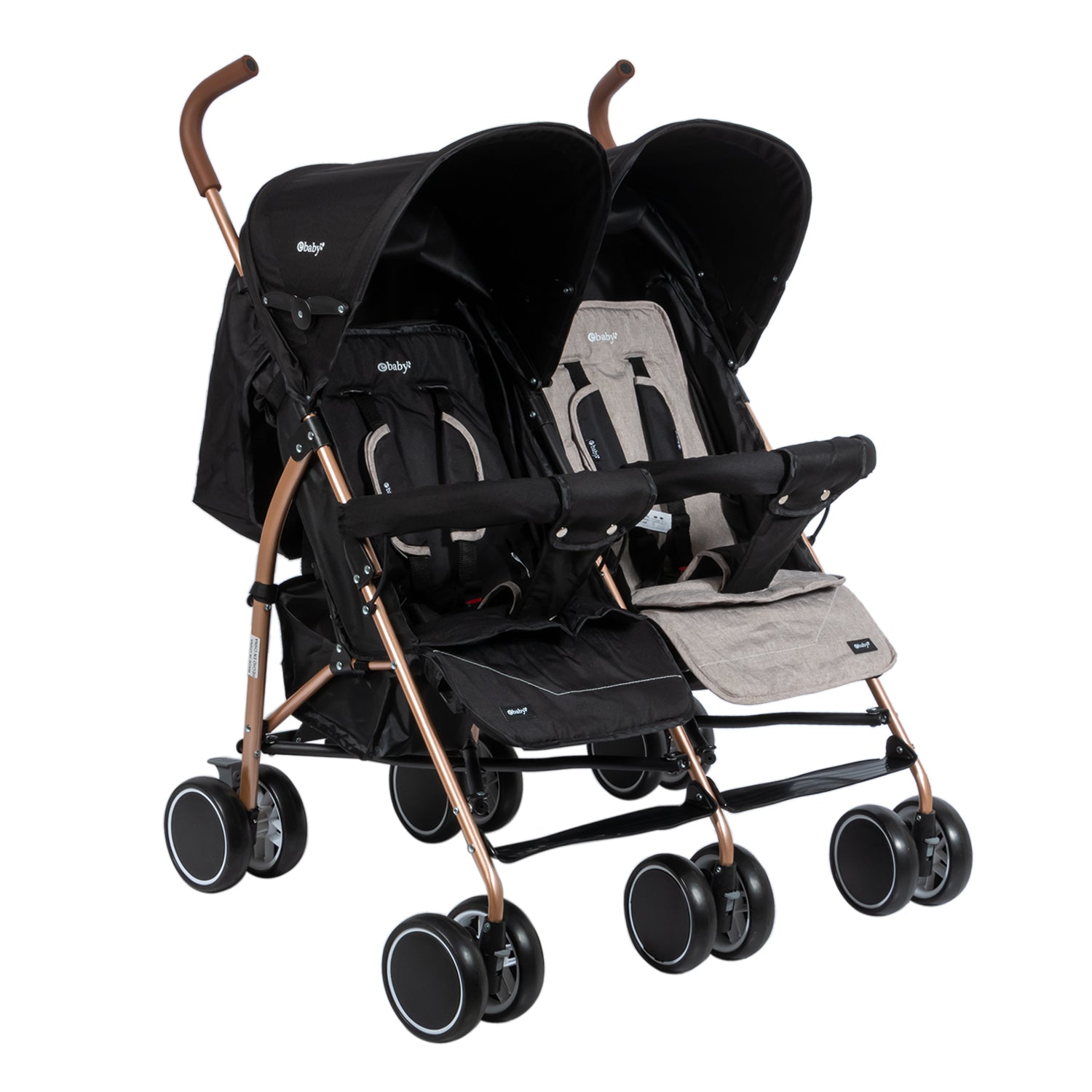 Coche Paseador Gemelar Twinease Beige Ebaby®