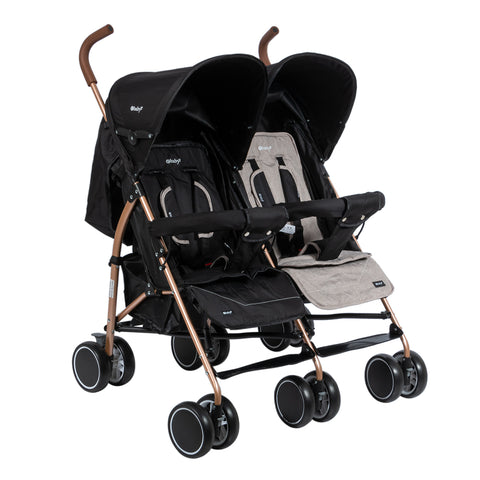 Coche Paseador Gemelar Twinease Beige Ebaby®