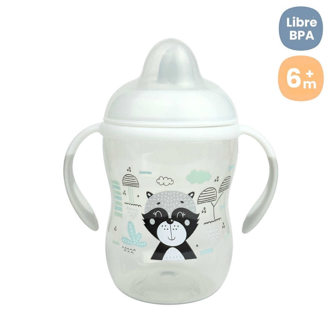 Vasos Anti Derrame Animales Gris