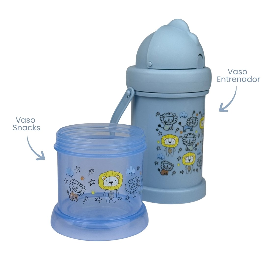 Termo Pitillo Con Porta Snack vasos