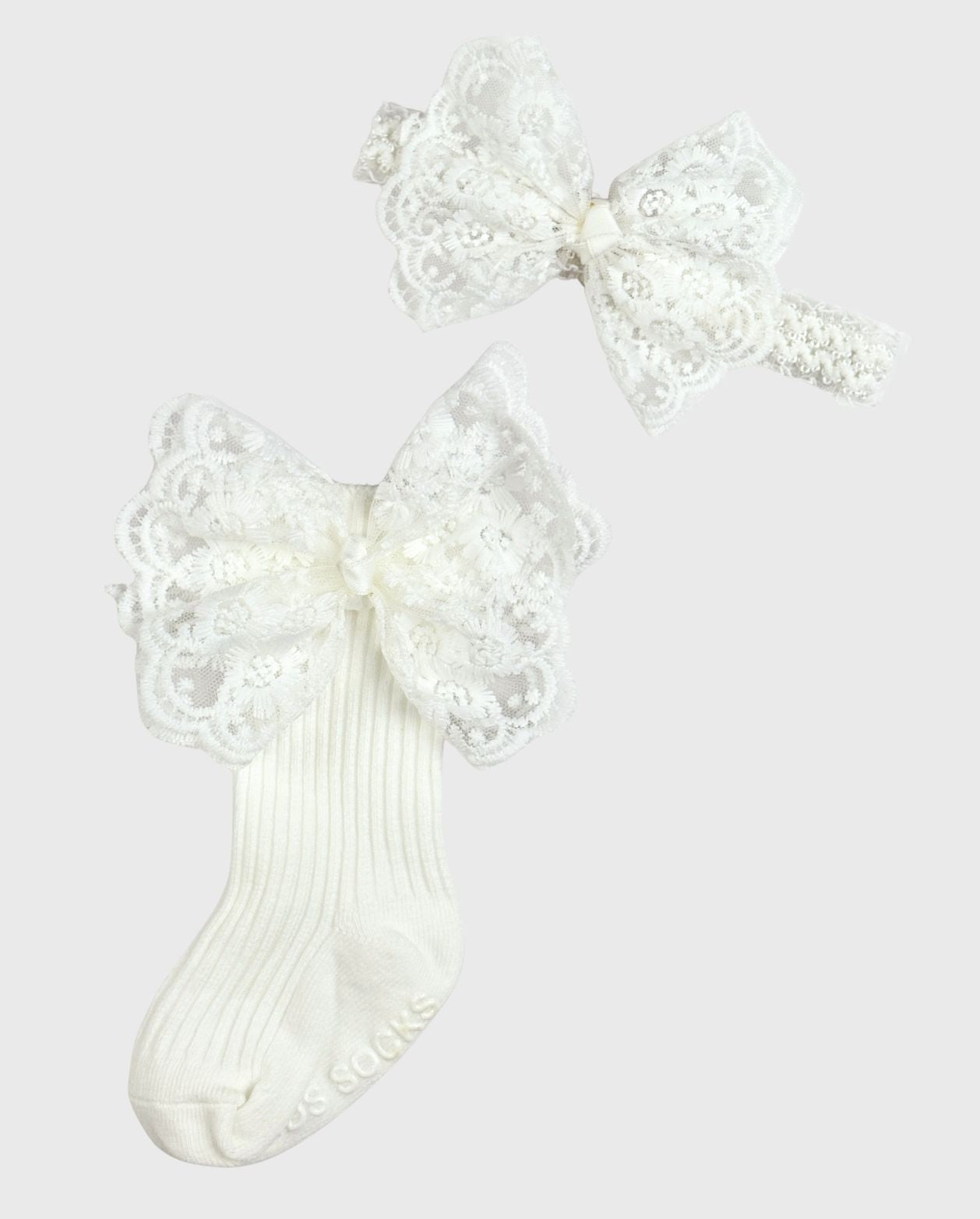 Set Medias Largas y Balacas Bebé Niña Surtido Blancas