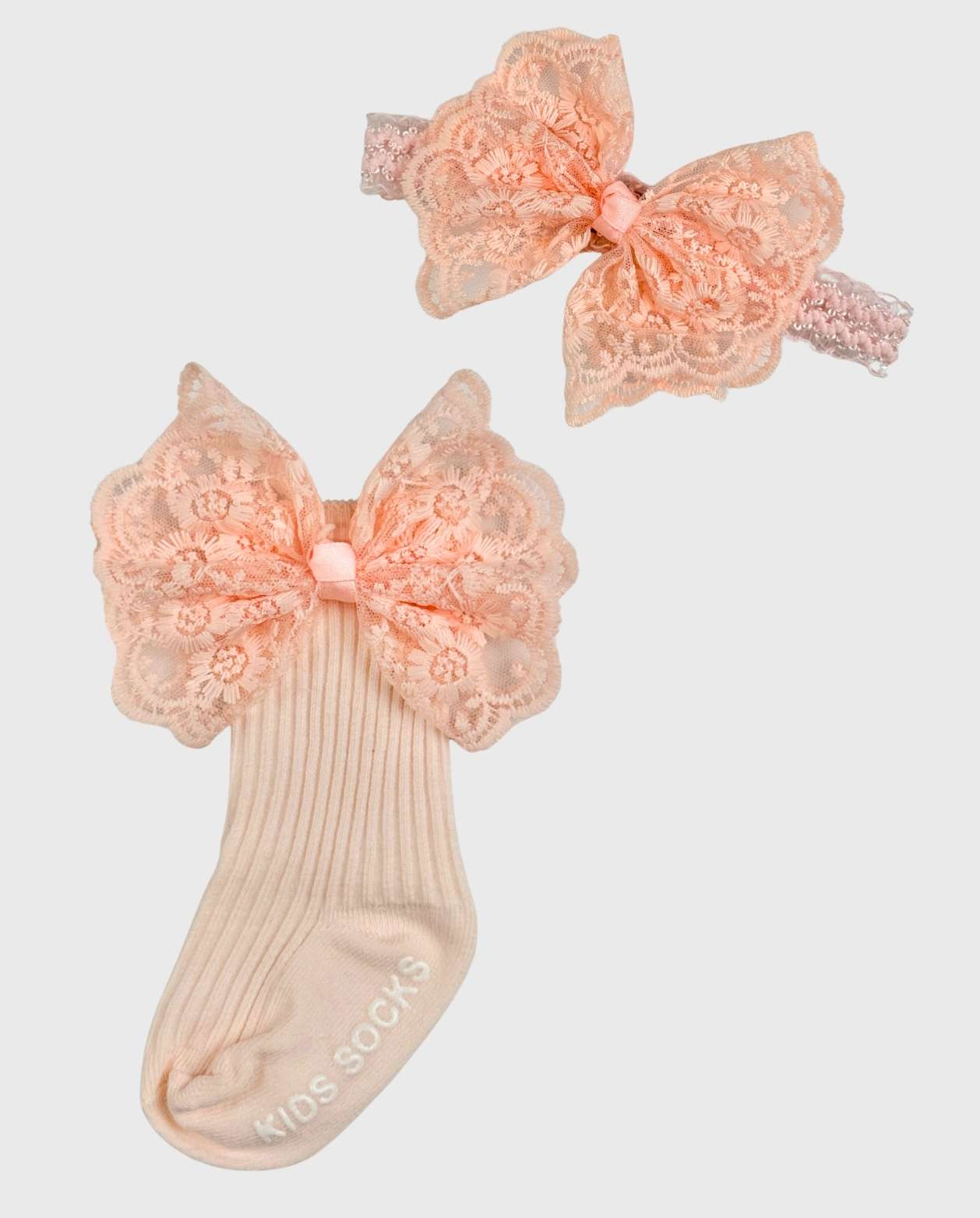 Set Medias Largas y Balacas Bebé Niña Surtido Encaje