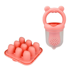 Molde para Helado con Chupo de Fruta  Oso Rosa