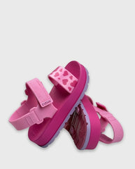 Sandalia Zaxynina Corazones Fucsia Pink